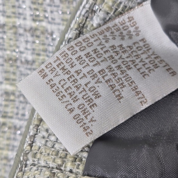 Tanjay Petites 12P Textured Blazer Jacket NWT 3/4 Sleeve Open Neck Career Work - Picture 5 of 6